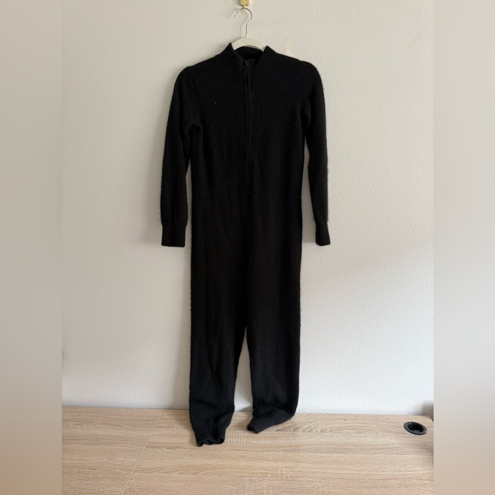 Naadam Black Cashmere Jumpsuit Women’s Sz S - Picture 3 of 5